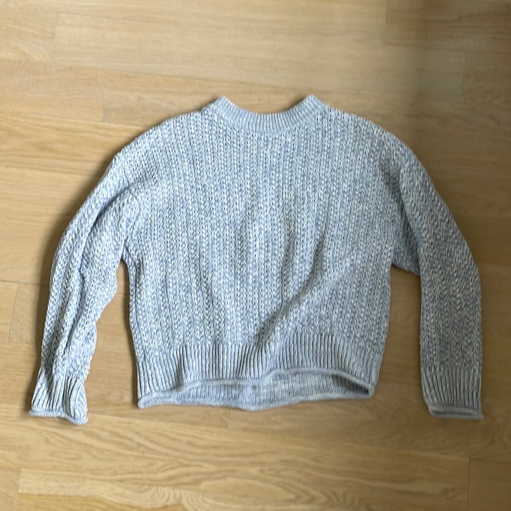 Knit target sweater